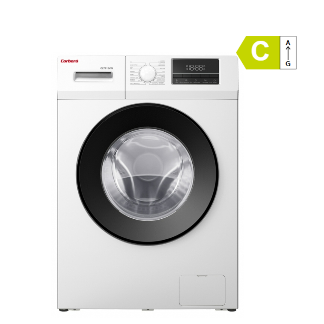 LAVADORA CARGA FRONTAL 7KG BLANCA CORBERO CLT712VIN