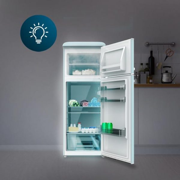 FRIGORIFICO RETRO DOS PUERTAS 215L BOLERO COOLMARKET BLUE CECOTEC 02754 - Imagen 2