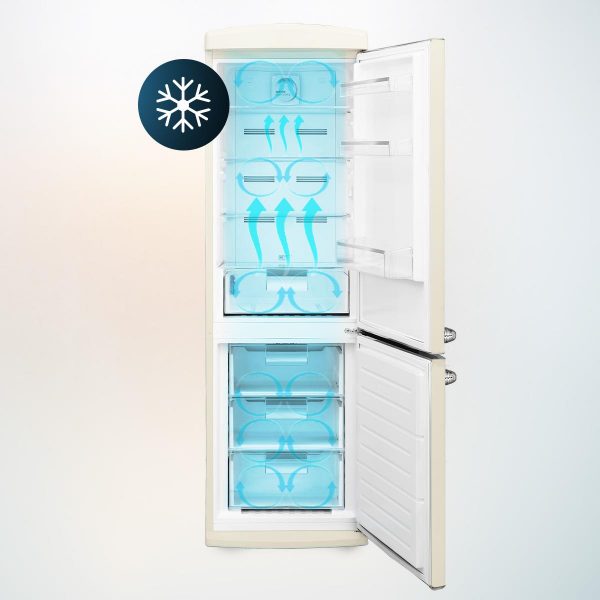 FRIGORIFICO RETRO COMBI NO FROST 294L BEIGE CECOTEC 02729 - Imagen 2