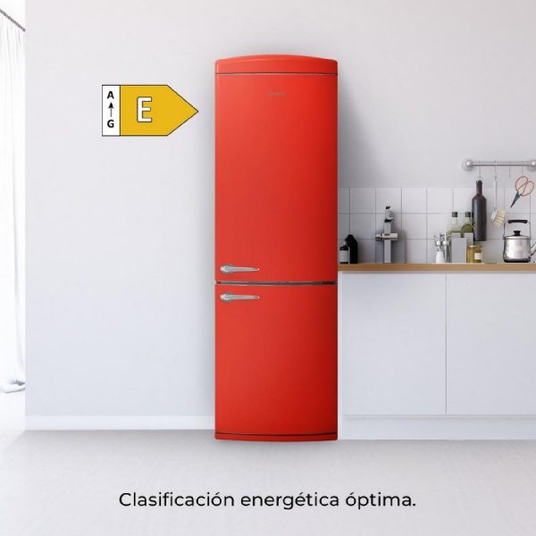 FRIGORIFICO RETRO COMBI NO FROST 294L ROJO CECOTEC 02727 - Imagen 2