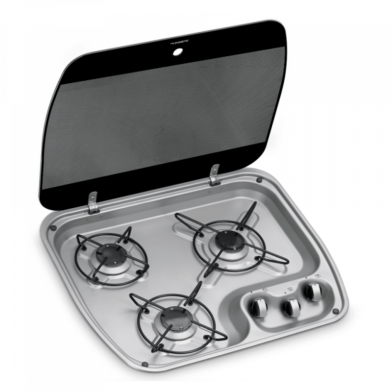 COCINA HBG3445 3XFUEGOS+TAPA DOMETIC 180214 CAMPER CAMING CARAVANAS FURGONETAS FURGONETAS CAMPER COCINAS DE GAS CON