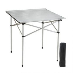 MESA DE CAMPING PLEGABLE ALUMINIO 70X70CM DONNA GARDEN DG1393