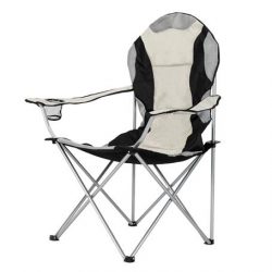 SILLA DE CAMPING PLEGABLE GRIS-BEIGE DONNA GARDEN DG1392