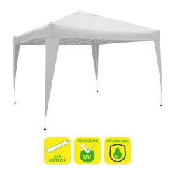 CARPA PLEGABLE ACERO 3X3M BLANCA SUNGARDEN SG0017