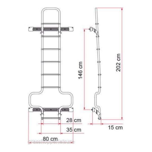 ESCALERA DELUXE DJ DUCATO H3 NEGRO FIAMMA 105224 - Imagen 2