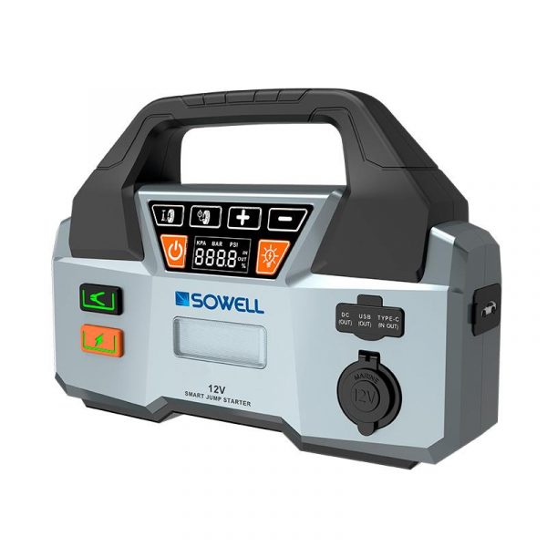 ARRANCADOR BATERIAS CON COMPRESOR 20.000MAH SOWELL SW1184 - Imagen 2