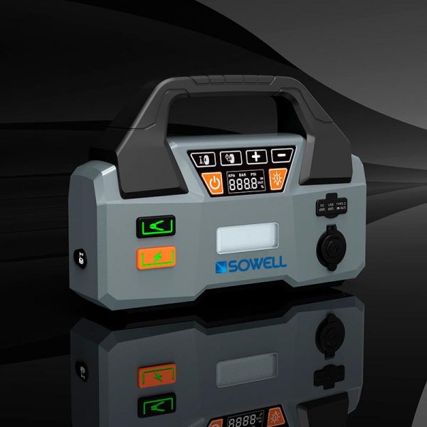 ARRANCADOR BATERIAS CON COMPRESOR 20.000MAH SOWELL SW1184 - Imagen 3