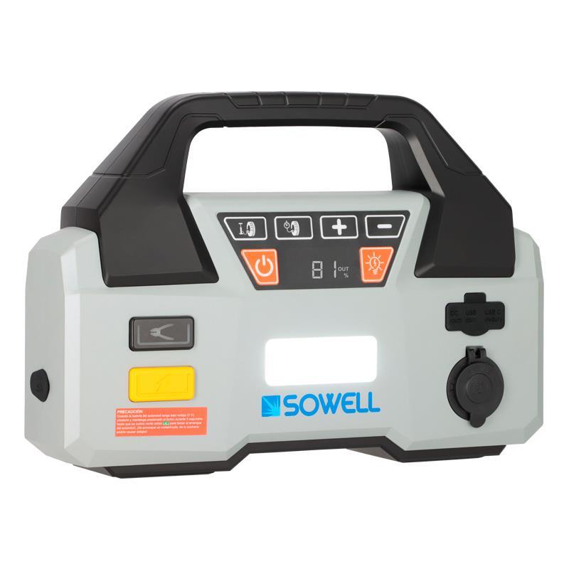 ARRANCADOR BATERIAS CON COMPRESOR 20.000MAH SOWELL SW1184 - Imagen 5