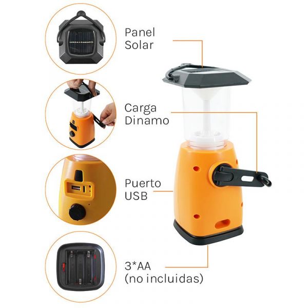 LINTERNA LED 4 EN 1 5W 300 LUMENS PAMACON PM1720 - Imagen 2