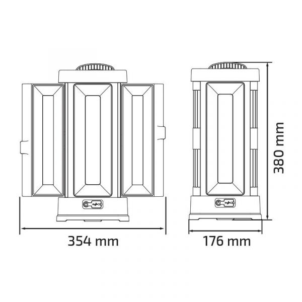 LINTERNA LED COLGANTE 50W 5.000 LUMENS PAMACON PM1719 - Imagen 7