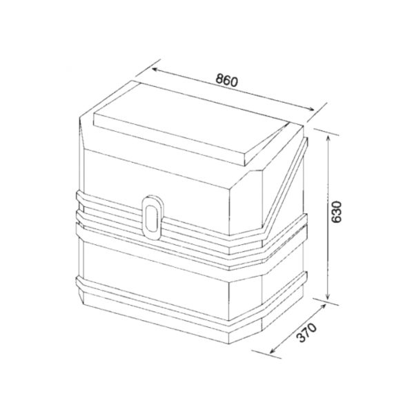 ARCON RECTO 86X63X37CM 145100 - Imagen 2