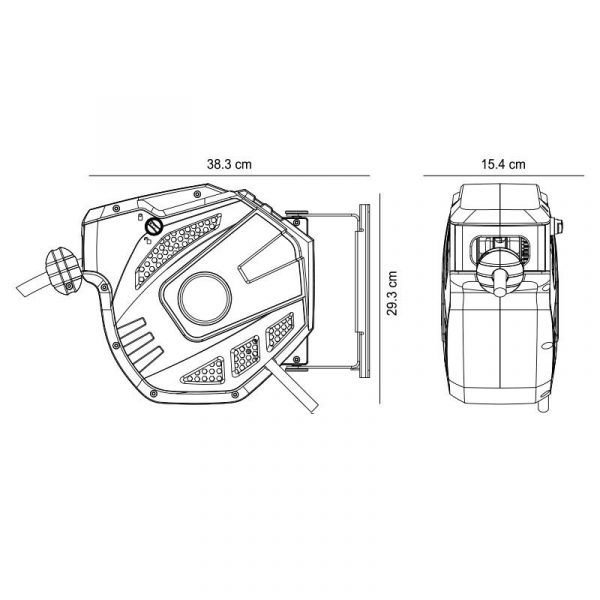ENROLLADOR MANGUERA AIRE HYBRID 10+1MTS FARGO TOOLS FT1158 - Imagen 3