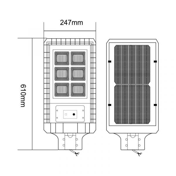 FAROLA LED SOLAR 150W 1.200 LUMENS SERIE STREET AIRMEC AM131115 - Imagen 5