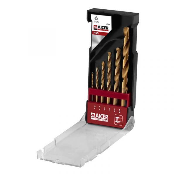 JUEGO BROCAS HSS 6PCS AICER AC1709