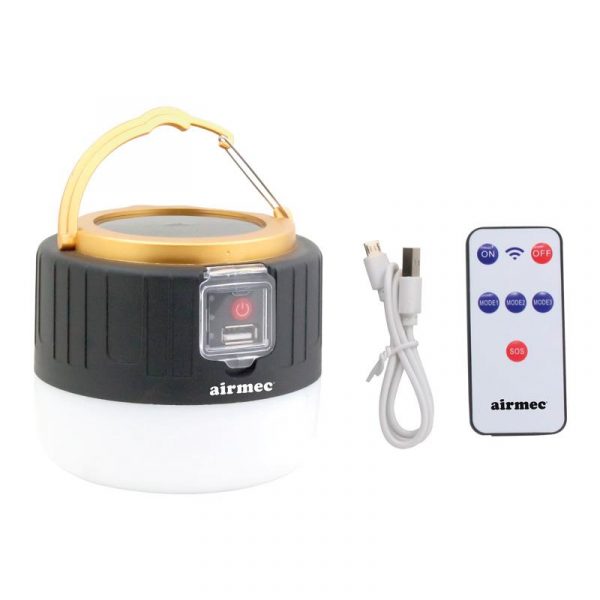 LUZ SOLAR LED RECARGABLE CAMPING 5W 350 LUMENS AIRMEC AM131520 - Imagen 4