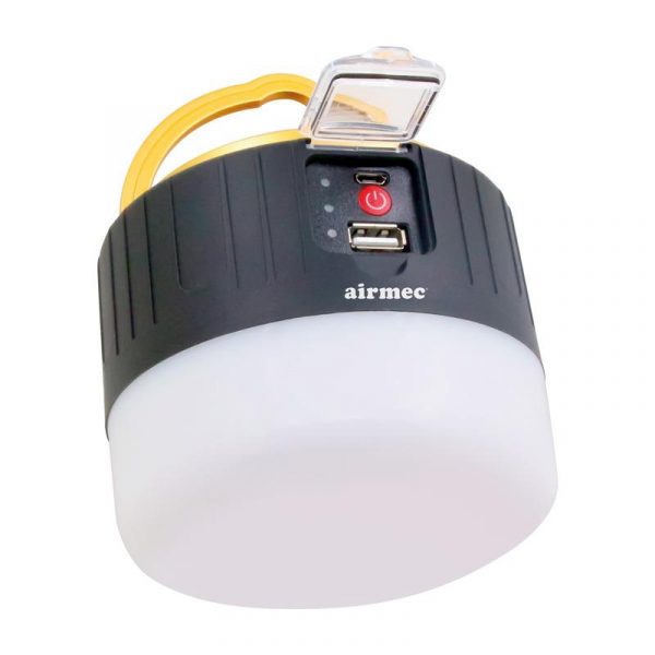 LUZ SOLAR LED RECARGABLE CAMPING 5W 350 LUMENS AIRMEC AM131520