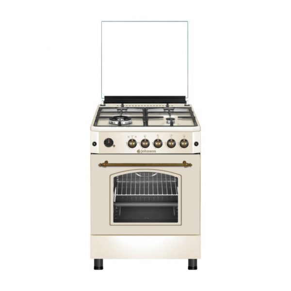 COCINA DE GAS 4 ZONAS 60CM CREMA JOHNSON CONA60BRC