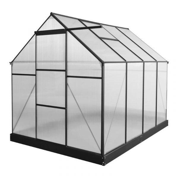 INVERNADERO DE ALUMINIO Y POLICARBONATO 250x190x207CM (4.8M2) AIRMEC AM131524 - Imagen 4