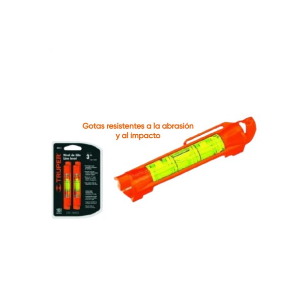 NIVEL LINEA 75MM 2PCS TRUPER 17058
