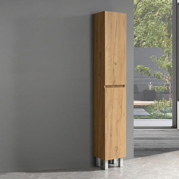 COLUMNA BAÑO ROBLE NODI SERIE SILVIA 182X30X25CM BENOTTI BT2826 - Imagen 3