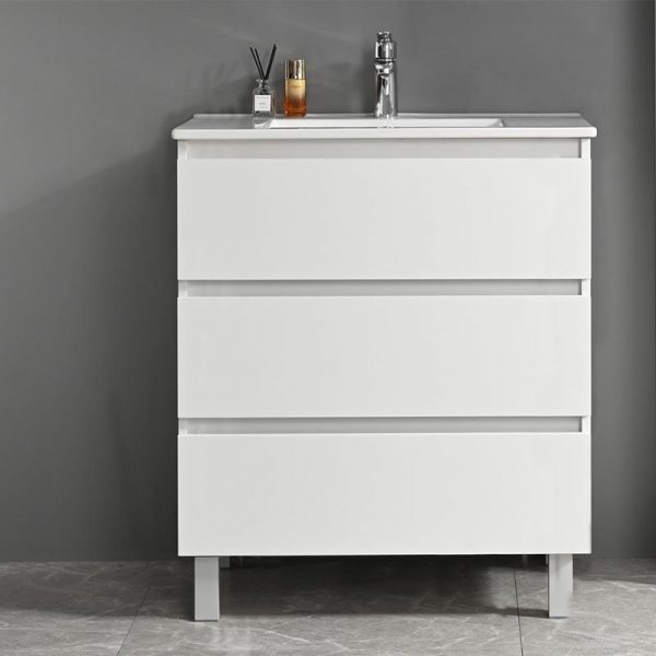 MUEBLE BAÑO BLANCO SERIE RANIA 80X46X85CM BENOTTI BT2822