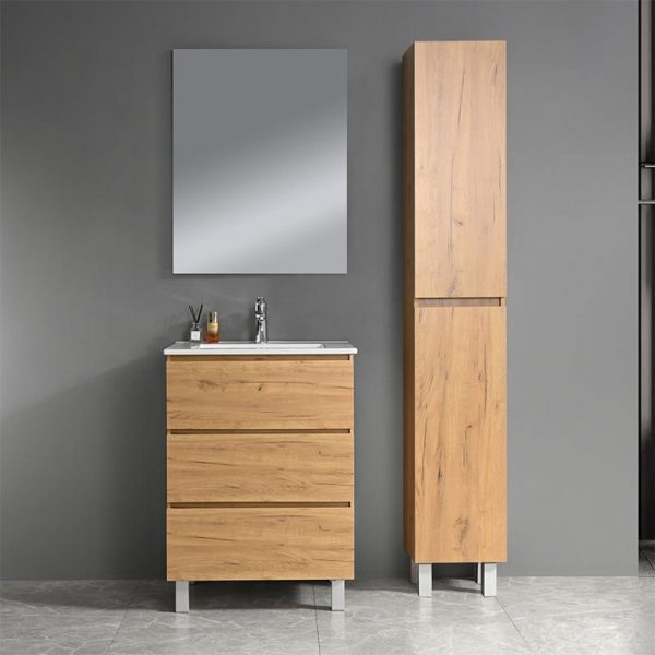 MUEBLE BAÑO ROBLE NODI SERIE PAOLA 60X46X85CM BENOTTI BT2823 - Imagen 2