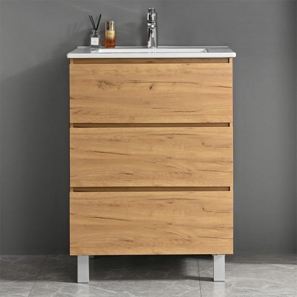 MUEBLE BAÑO ROBLE NODI SERIE PAOLA 60X46X85CM BENOTTI BT2823