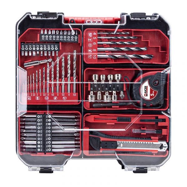 TALADRO PERCUTOR 20V + 74 ACCESORIOS ONLY ONE (1X 2.0AH) AICER AC1729 - Imagen 3