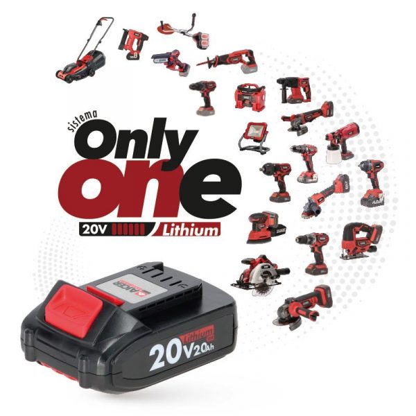 TALADRO PERCUTOR 20V + 74 ACCESORIOS ONLY ONE (2X 2.0AH) AICER AC1738 - Imagen 4