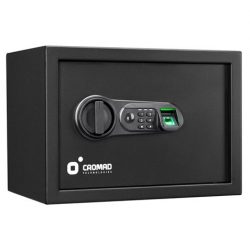 CAJA FUERTE ELECTRONICA CON DETECTOR DE HUELLA 250X350X250MM CROMAD CR1197