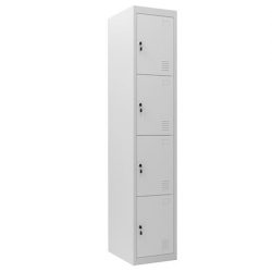 TAQUILLA METALICA 4 PUERTAS 1800X300X500MM CROMAD CR1180