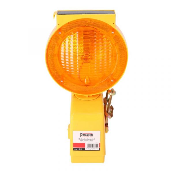 BALIZA LUMINOSA LED CON PANEL SOLAR PAMACON PM1759 - Imagen 3