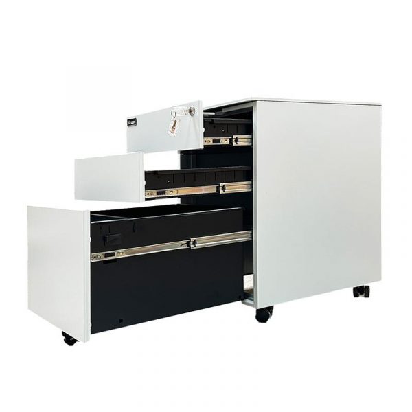 CAJONERA DE OFICINA GRIS 3 GAVETAS 60X39X50CM AIRMEC AM131538 - Imagen 2