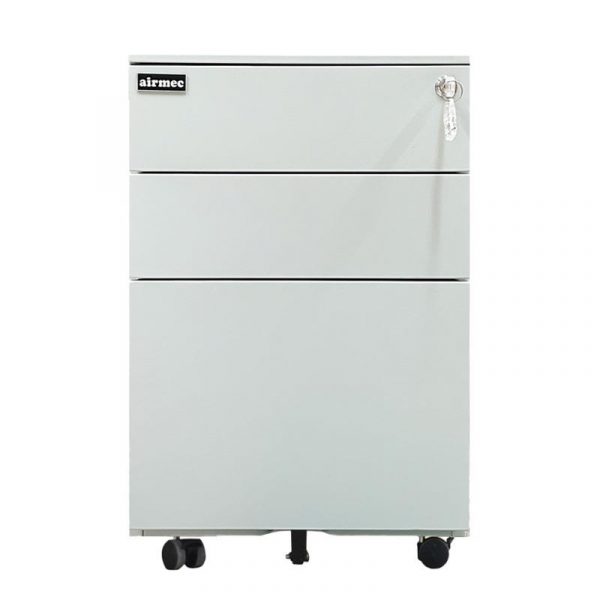CAJONERA DE OFICINA GRIS 3 GAVETAS 60X39X50CM AIRMEC AM131538 - Imagen 3