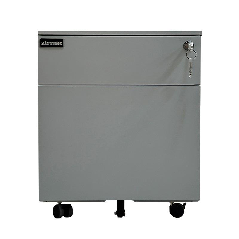 CAJONERA DE OFICINA GRIS 2 GAVETAS 47.9X39X50CM AIRMEC AM131539 - Imagen 2