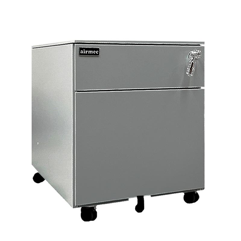 CAJONERA DE OFICINA GRIS 2 GAVETAS 47.9X39X50CM AIRMEC AM131539 CAJONERAS PARA OFICINAS METALICAS ORDENACION