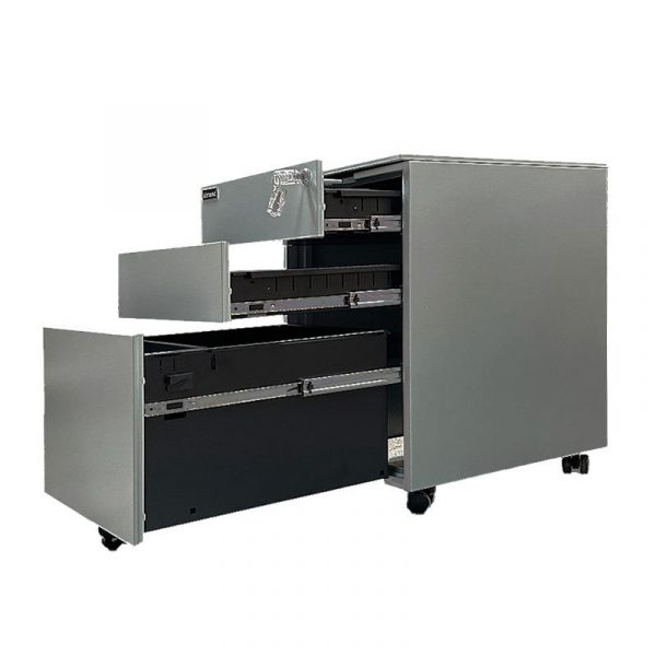 CAJONERA DE OFICINA GRIS 3 GAVETAS 60X39X50CM AIRMEC AM131537 - Imagen 2