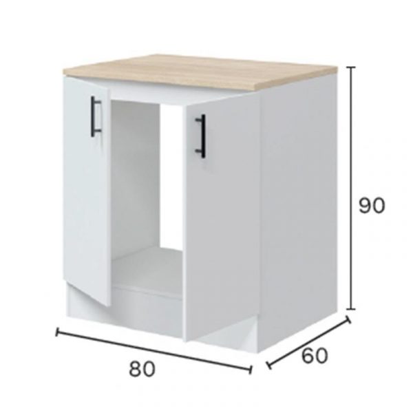 COCINA ESQUINERA KIT BLANCA KIRA 160+160 MOMI MO1091 - Imagen 5