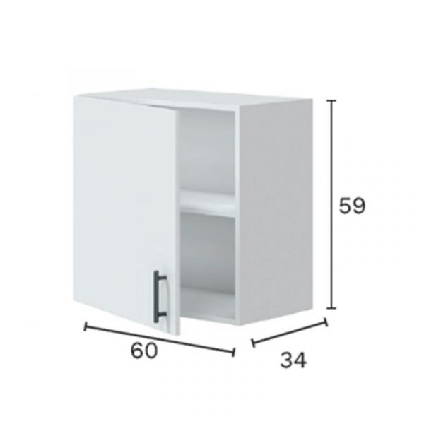 COCINA ESQUINERA KIT BLANCA KIRA 160+160 MOMI MO1091 - Imagen 7