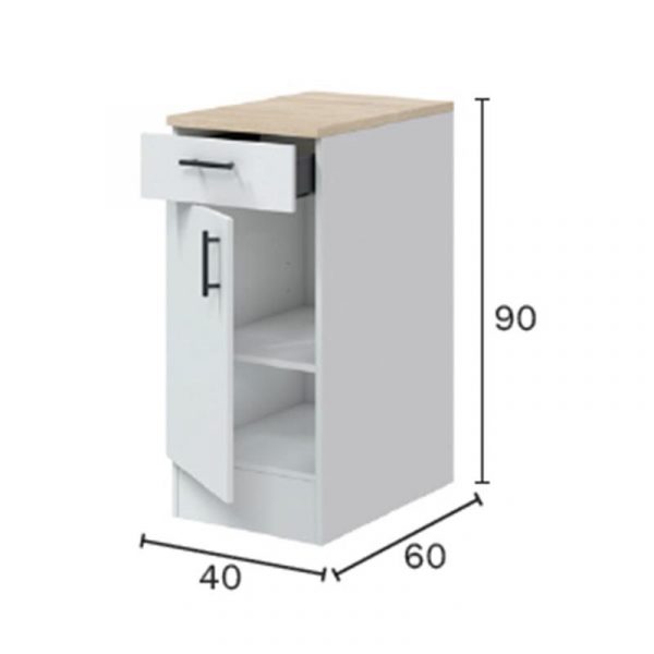 COCINA ESQUINERA KIT BLANCA KIRA 160+160 MOMI MO1091 - Imagen 8