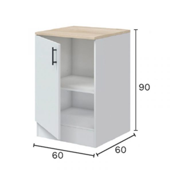 COCINA ESQUINERA KIT BLANCA KIRA 160+160 MOMI MO1091 - Imagen 10