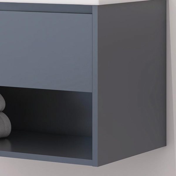 MUEBLE BAÑO GRIS SERIE ANDREA 80X46X50CM BENOTTI BT2833 - Imagen 3