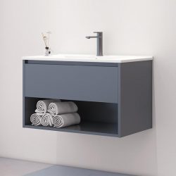 MUEBLE BAÑO GRIS SERIE ANDREA 80X46X50CM BENOTTI BT2833