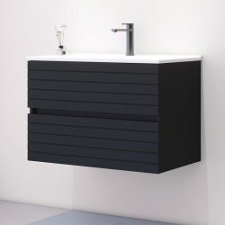 MUEBLE BAÑO NEGRO SERIE CARMINE 80X46X55CM BENOTTI BT2834
