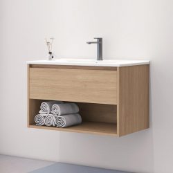 MUEBLE BAÑO ROBLE SERIE ANDREA 80X46X50CM BENOTTI BT2831