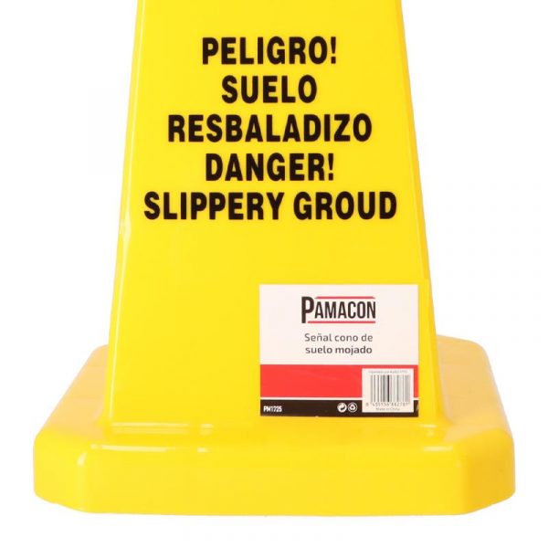 SEÑAL CONO DE SUELO MOJADO PAMACON PM1725 - Imagen 5