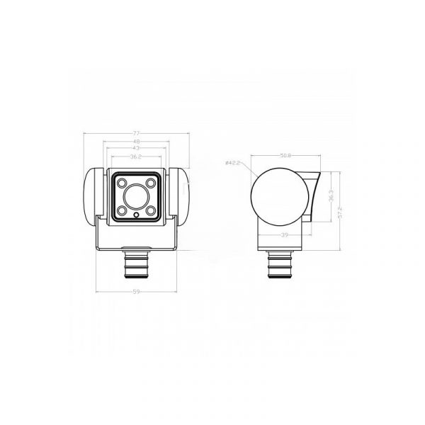CAMARA VISION TRASERA BLANCO PERFECTVIEW CAM 45 NAV DOMETIC 232159 - Imagen 3
