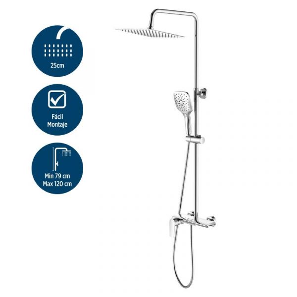 COLUMNA DE DUCHA SERIE ARIEL BENOTTI BT2838