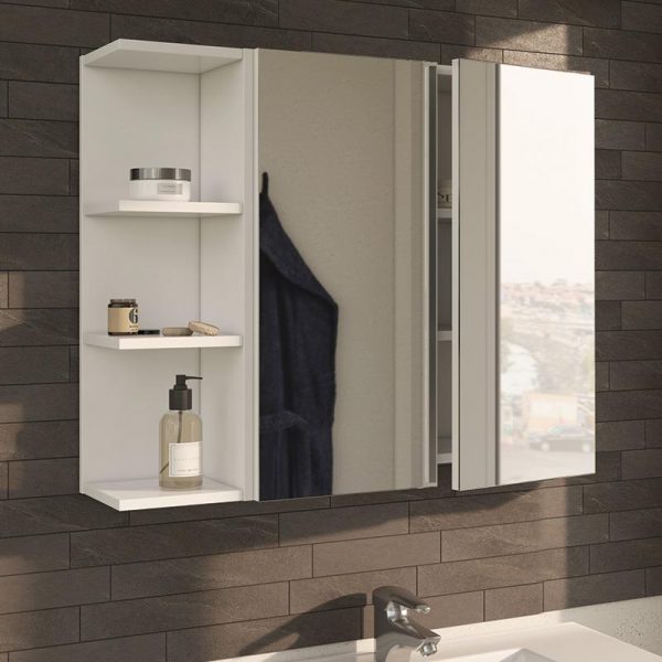MODULO ESPEJO DE BAÑO BLANCO BRILLO 65X60X21CM BENOTTI 305083B0 - Imagen 3