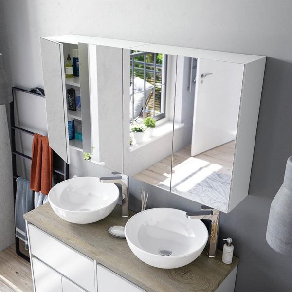 MODULO ESPEJO DE BAÑO BLANCO BRILLO 65X60X21CM BENOTTI 305083B0 - Imagen 4
